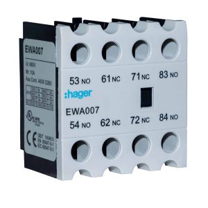EWA007 Bloque de contacto auxiliar frontal 2NA + 2NC 70 A