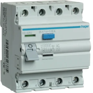 Protección eléctrica > Interruptores diferenciales Hager, imagen de referencia