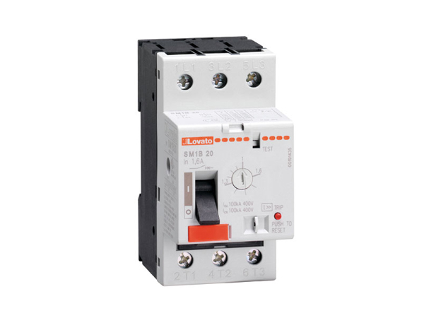 Control de motores > Guardamotores e interruptores regulables Lovato, imagen de referencia