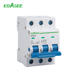 Protección eléctrica > Interruptores termomagnéticos modulares Ebasee, imagen de referencia